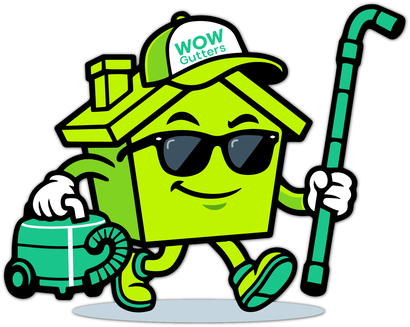 WOW Gutters Ltd logo — professional gutter cleaning and roofline services
